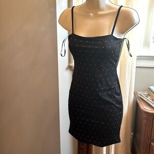 Forever 21 Black Rhinestone Mini Dress